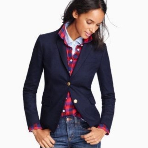 J. Crew Navy Blazer with Gold Buttons - Picture 2 of 13